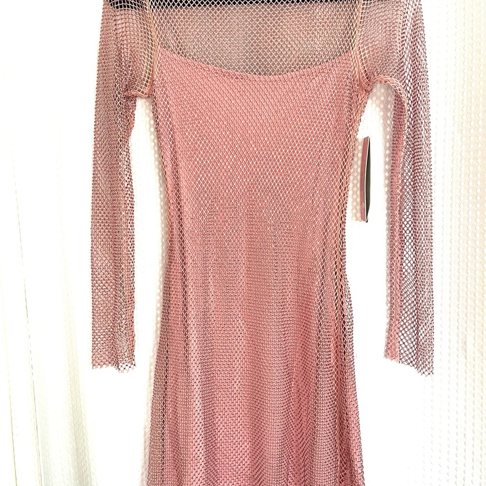 Aqua x Wicked Mesh Long Sleeve Dress